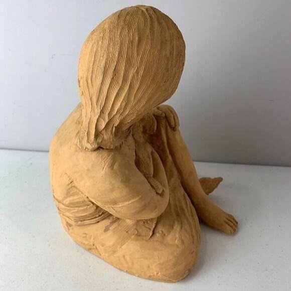 Dave Grossman Girl with Lamb Carving - Picture 4 of 8